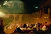 John Martin Belshazzar's Feast. oil